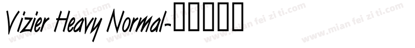 Vizier Heavy Normal字体转换